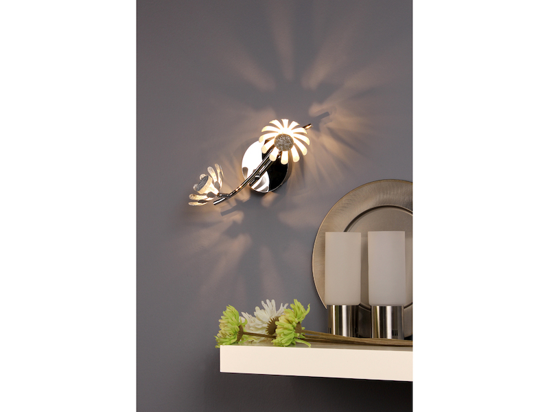 Schwenkbare Blumen Design Deckenlampe Aus Metall Blattsilber Meine